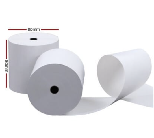 24 Bulk Rolls 80x80mm Thermal Paper Cash Register Receipt Roll